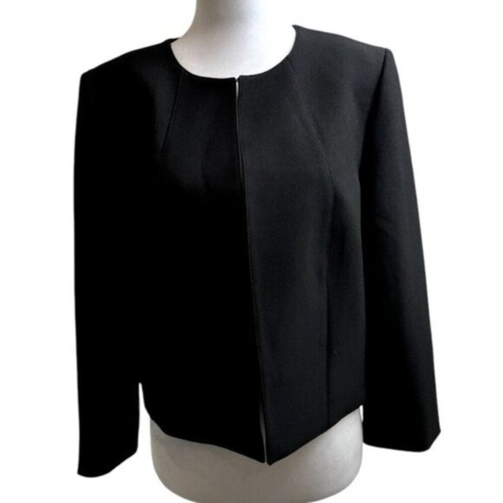 Tahari Black Classic Blazer 10